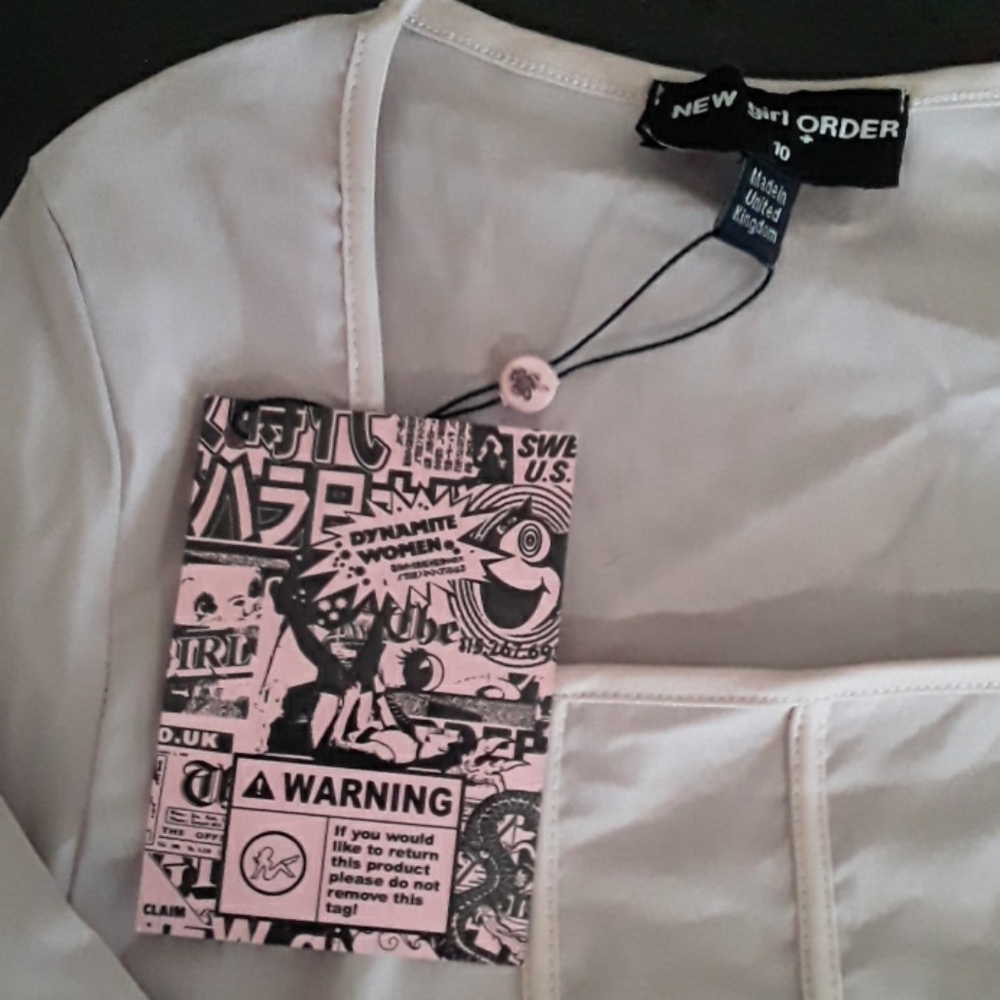 NWT NEW GIRL ORDER//DOLLS KILL 10 [M] CORSET TOP - Picture 2 of 2
